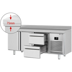 Masa frigorifica GGM Gastro KTI207T2S1212 (Inox) Thumb