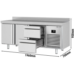 Masa frigorifica GGM Gastro KTI207T2S1212 (Inox) Thumb