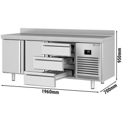 Masa frigorifica GGM Gastro KTI207T2S1313 (Inox) Thumb