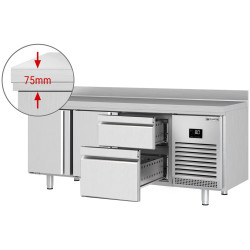 Холодильный стол GGM Gastro KTI207T2S2313 (Inox) Thumb