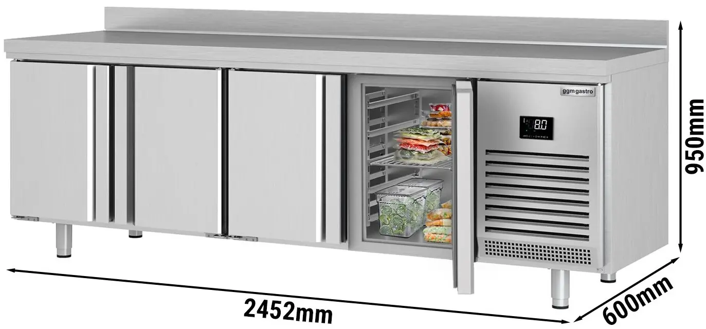 Masa frigorifica GGM Gastro KTI256 (Inox) - 7