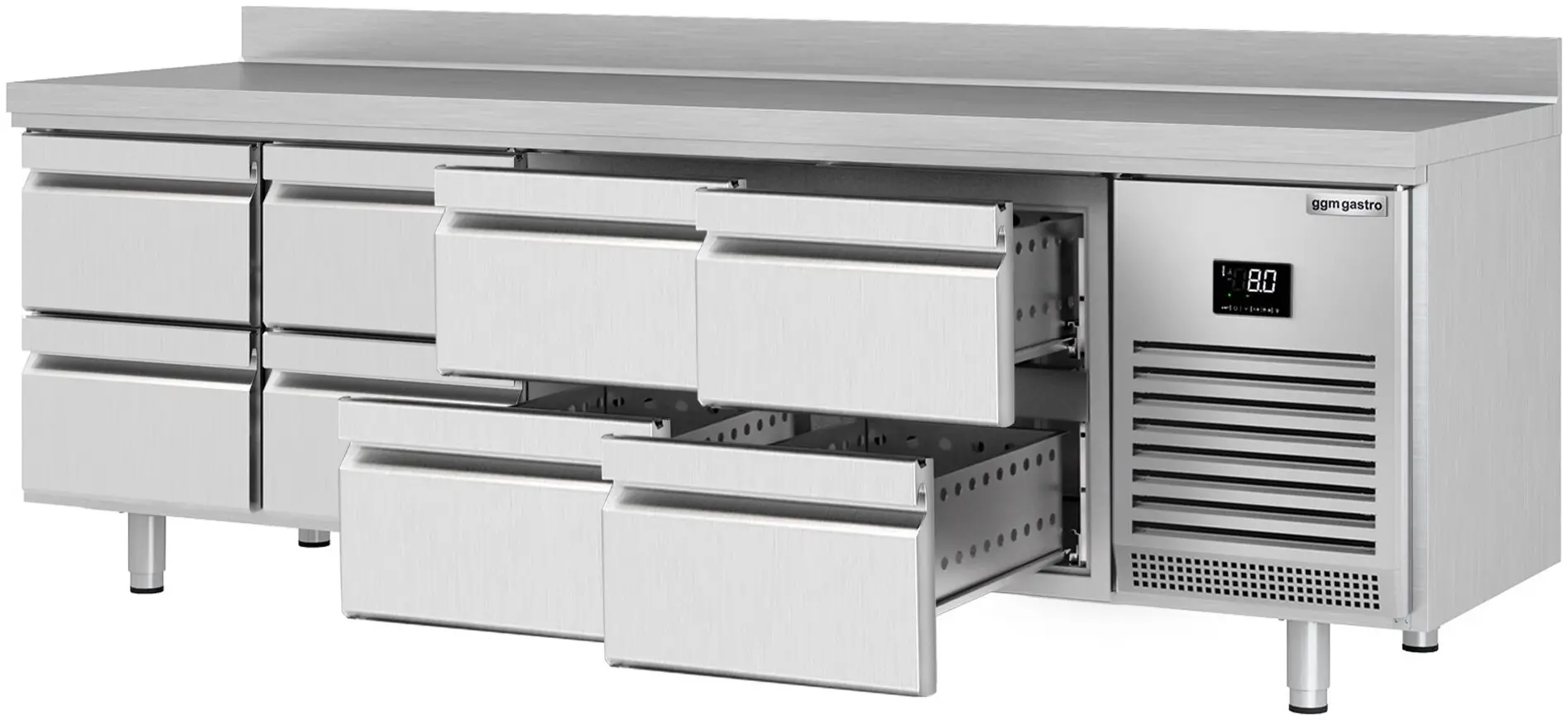 Masa frigorifica GGM Gastro KTI256S1212 (Inox) - 2