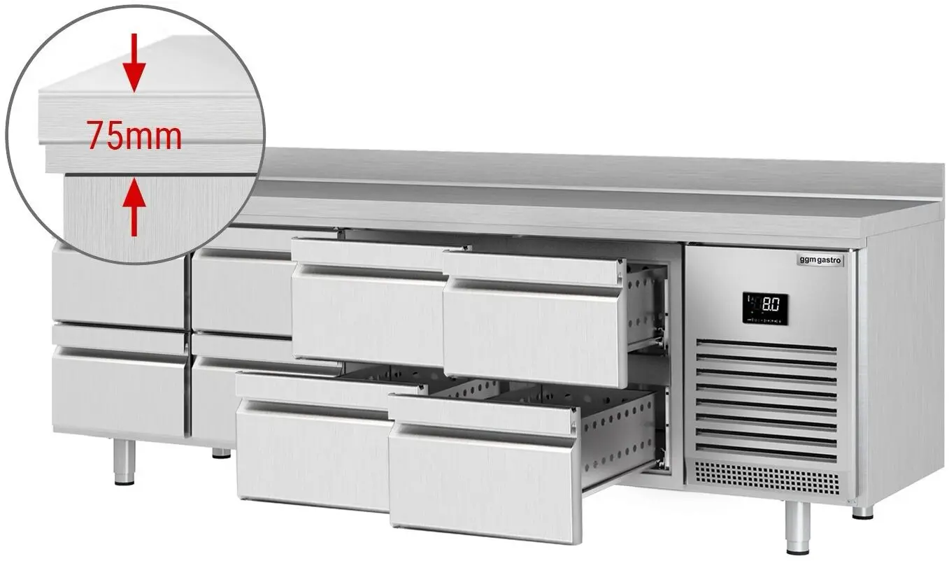 Masa frigorifica GGM Gastro KTI256S1212 (Inox) - 3
