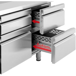 Masa frigorifica GGM Gastro KTI256S1212 (Inox) Thumb