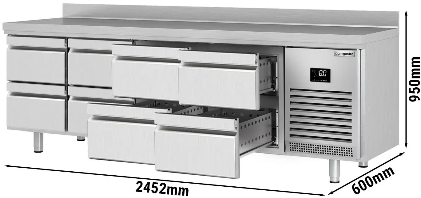 Masa frigorifica GGM Gastro KTI256S1212 (Inox) - 8