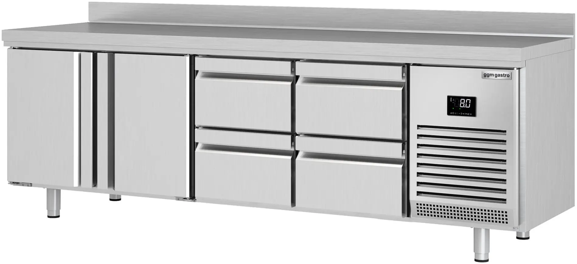 Masa frigorifica GGM Gastro KTI256T2S1212 (Inox)