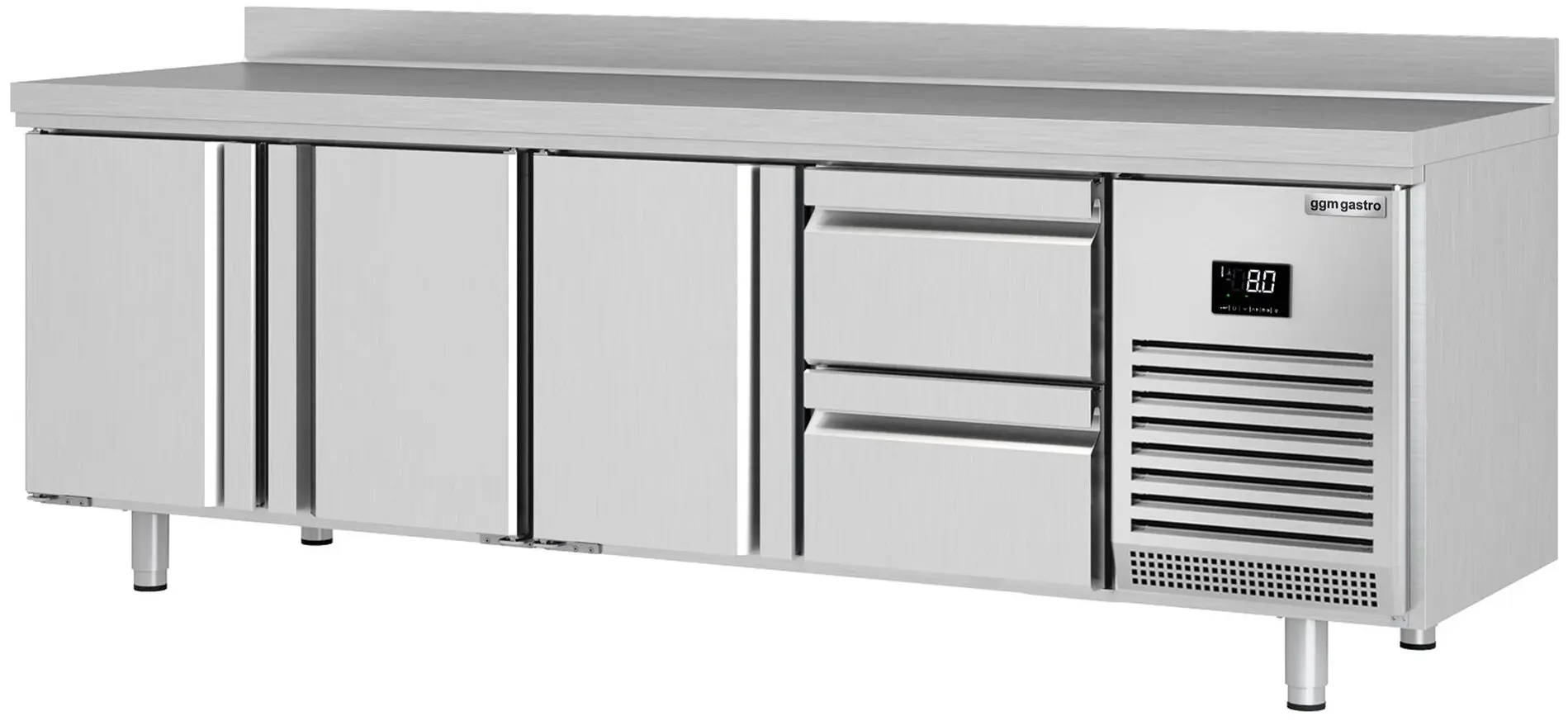 Холодильный стол GGM Gastro KTI256T3S1212 (Inox)