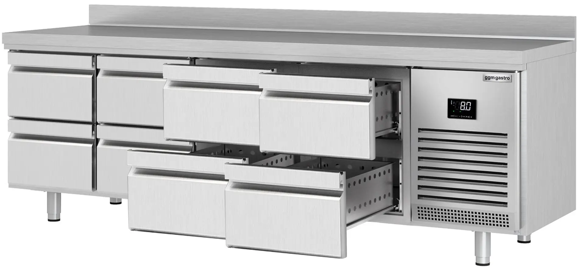 Холодильный стол GGM Gastro KTI257S1212 (Inox) - 2