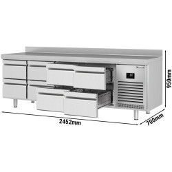 Холодильный стол GGM Gastro KTI257S1212 (Inox) Thumb