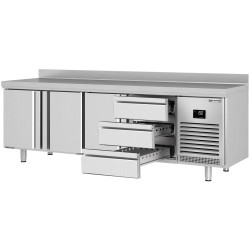 Masa frigorifica GGM Gastro KTI257T3S1313 (Inox) Thumb