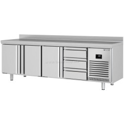 Masa frigorifica GGM Gastro KTI257T3S1313 (Inox)
