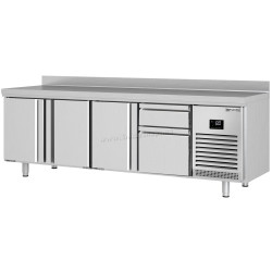 Masa frigorifica GGM Gastro KTI257T3S2313 (Inox)