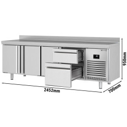 Masa frigorifica GGM Gastro KTI257T3S2313 (Inox) Thumb