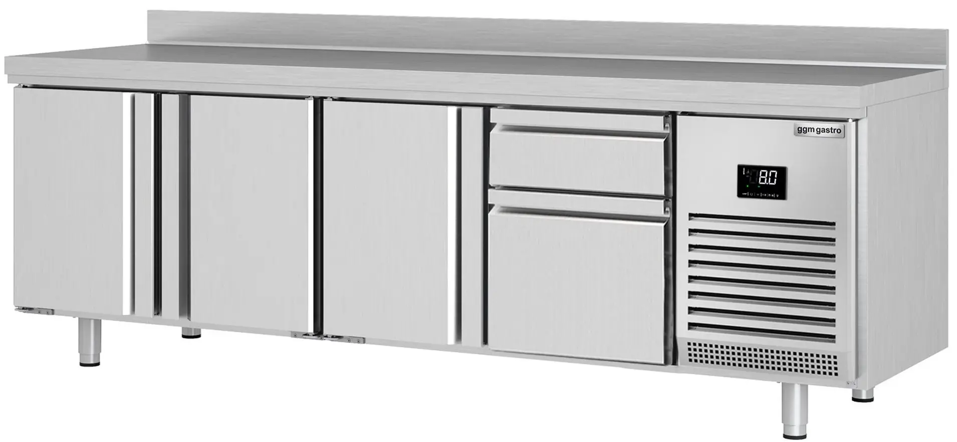 Masa frigorifica GGM Gastro KTI257T3S2313 (Inox)