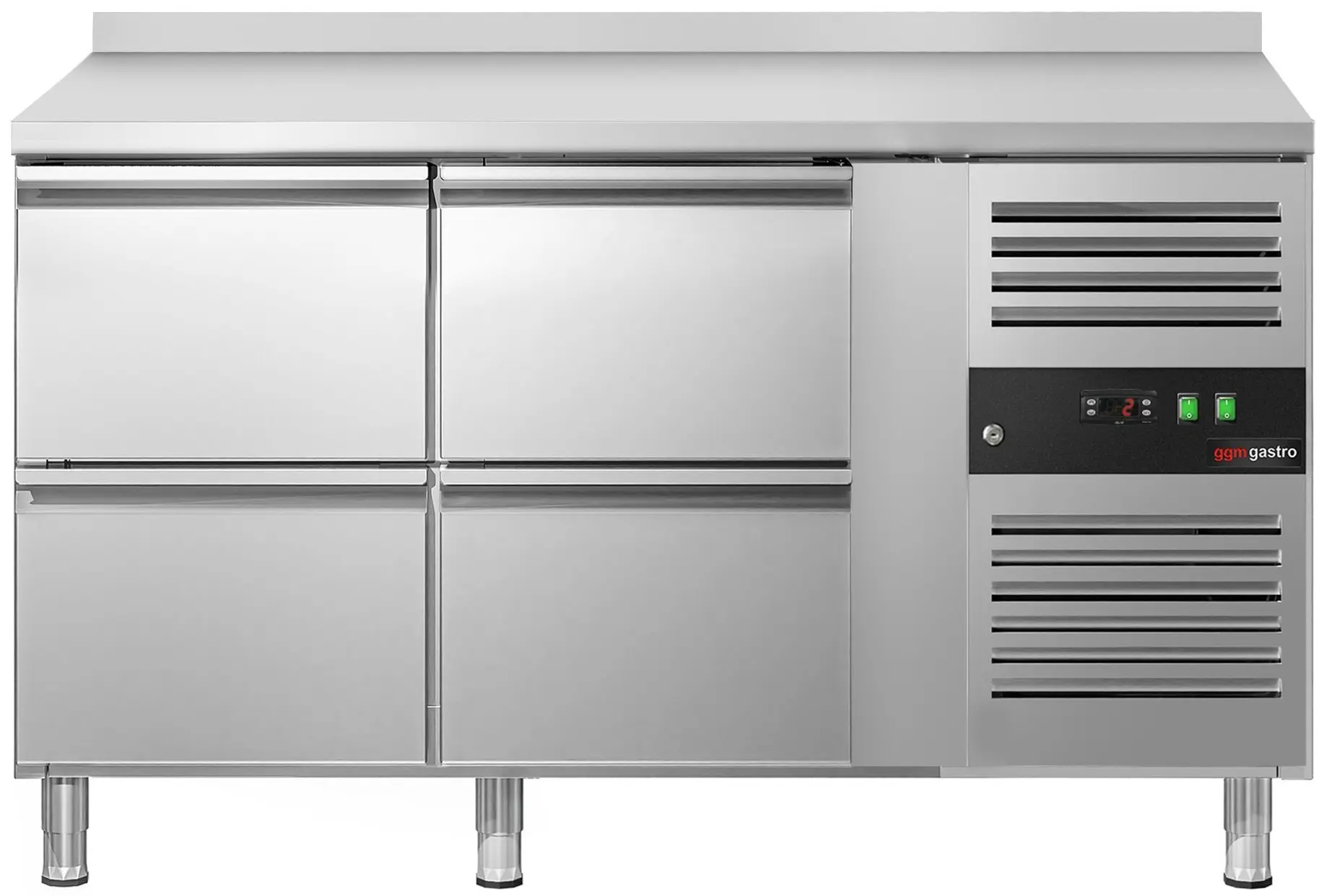 Masa frigorifica GGM Gastro KTJ147AND4 (Inox) - 3