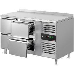 Masa frigorifica GGM Gastro KTJ147AND4 (Inox) Thumb