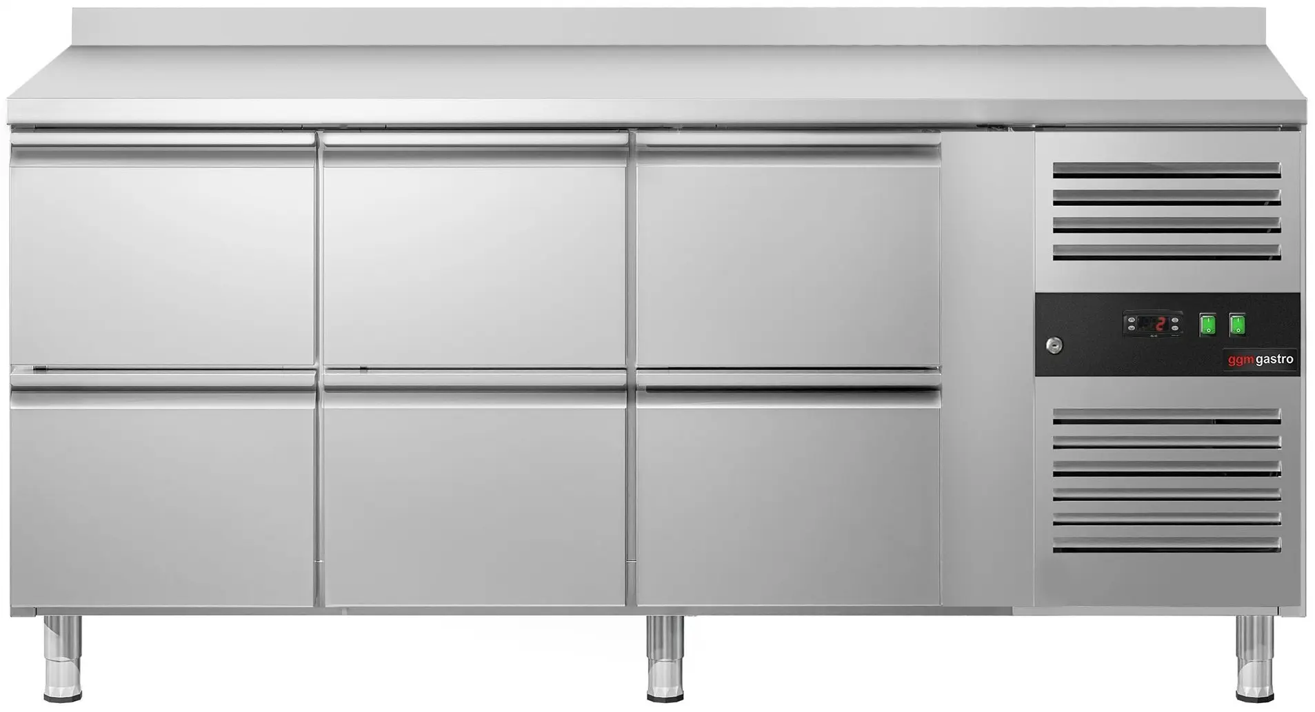 Masa frigorifica GGM Gastro KTJ187AND6 (Inox) - 3