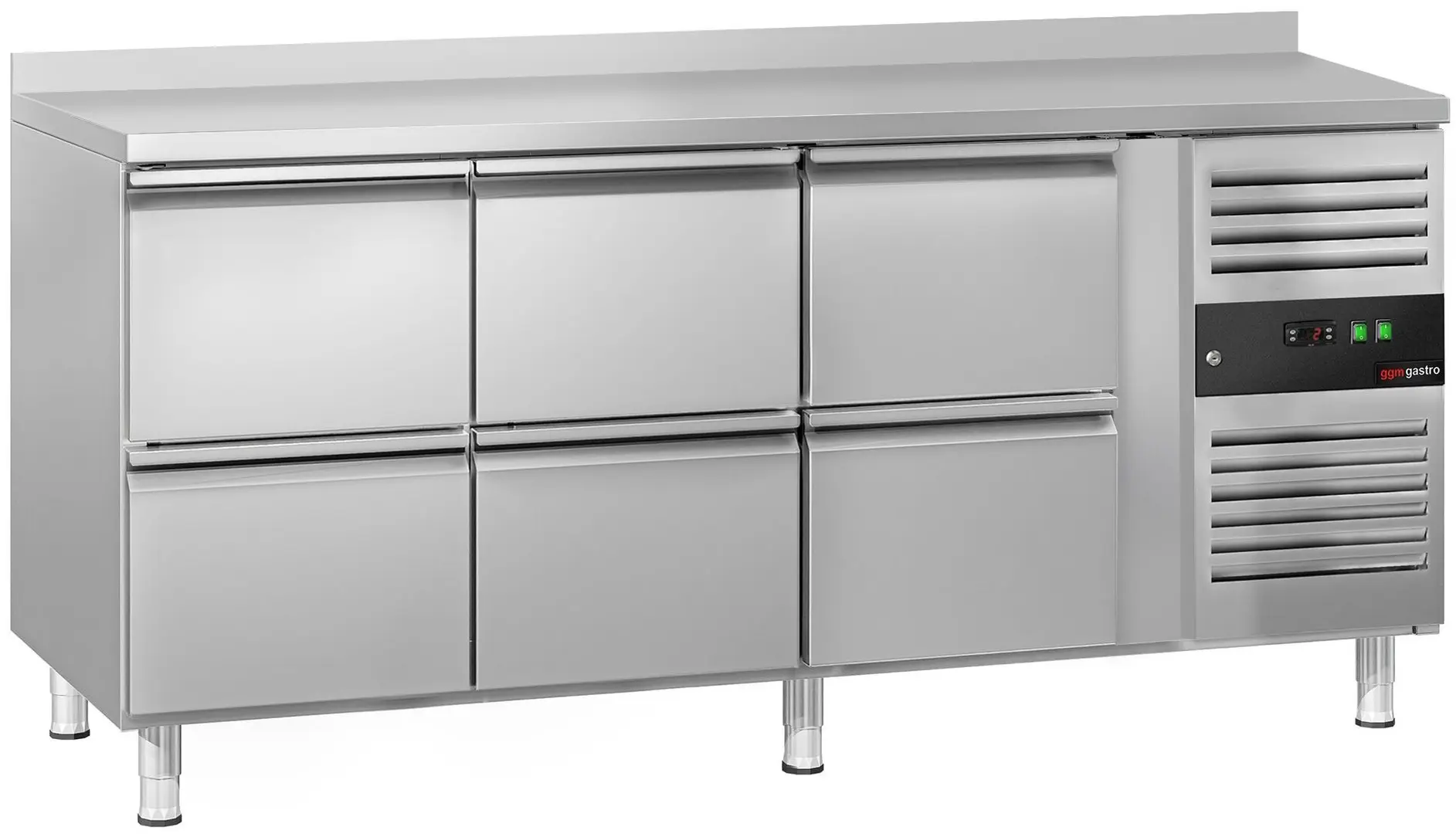 Masa frigorifica GGM Gastro KTJ187AND6 (Inox)
