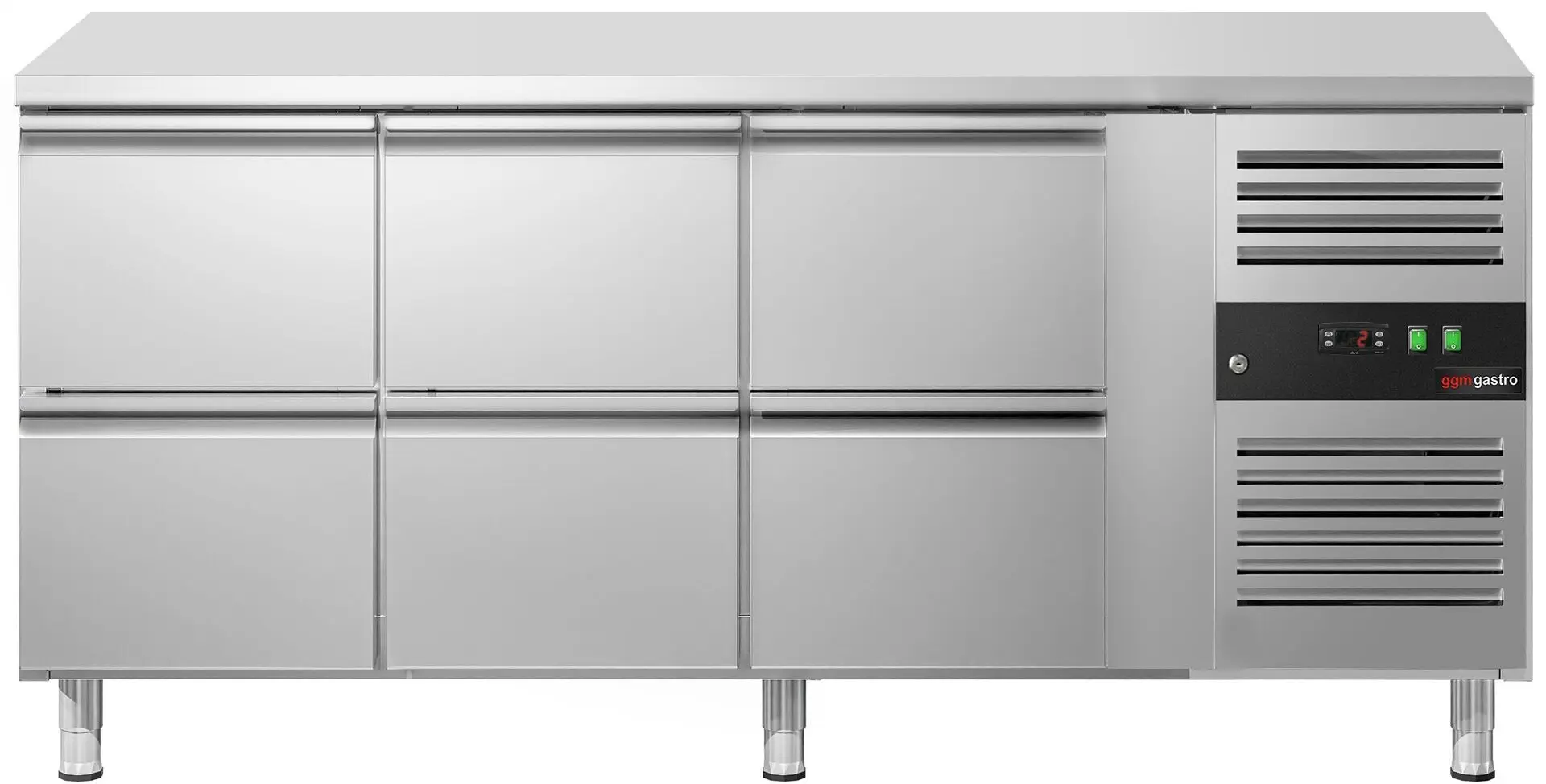Masa frigorifica GGM Gastro KTJ187ND6 (Inox) - 3