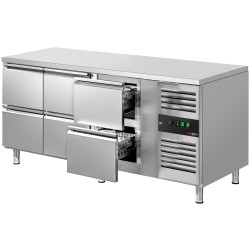 Masa frigorifica GGM Gastro KTJ187ND6 (Inox) Thumb