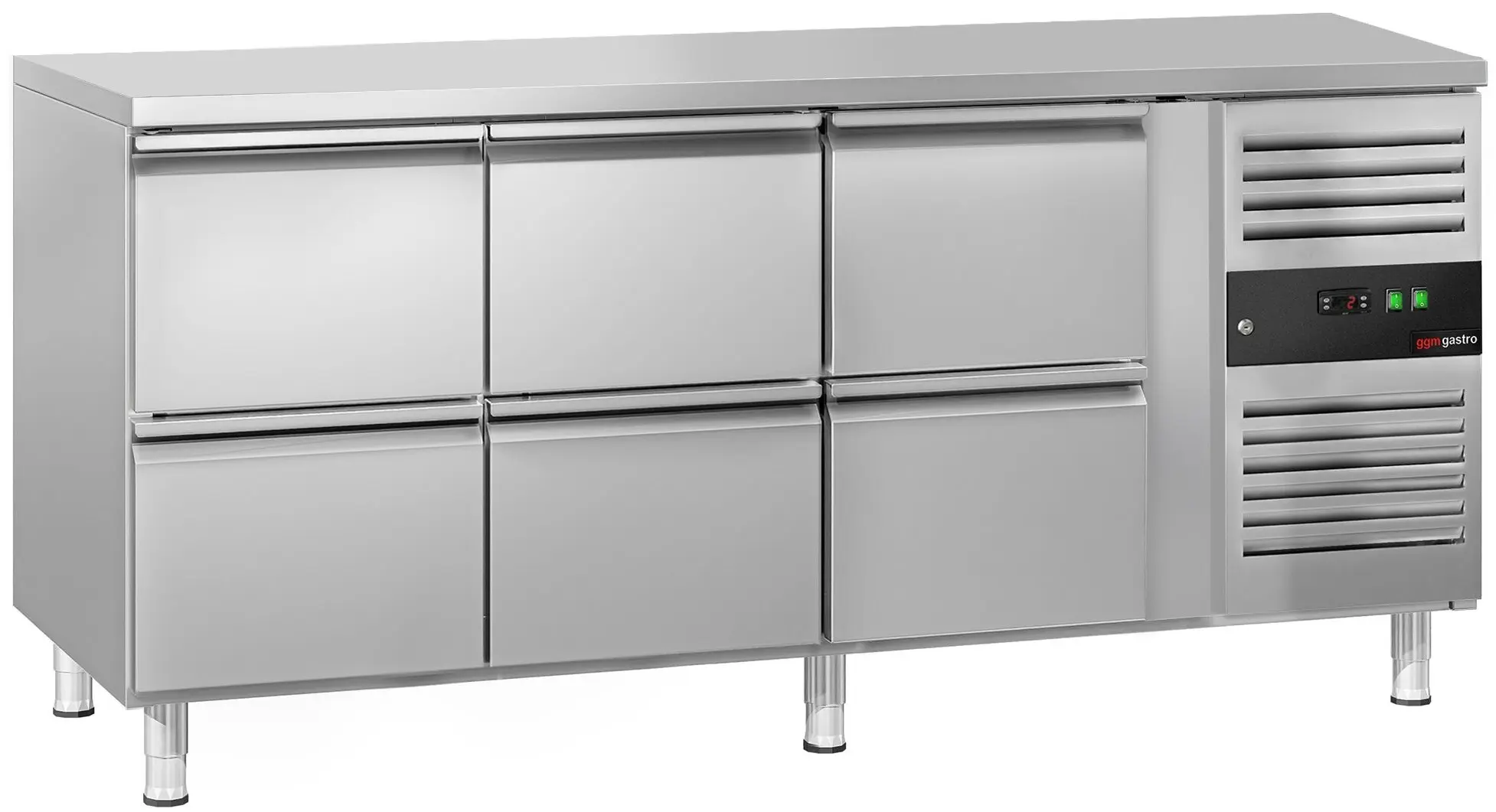 Masa frigorifica GGM Gastro KTJ187ND6 (Inox)