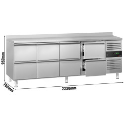 Masa frigorifica GGM Gastro KTJ227AND8 (Inox) Thumb