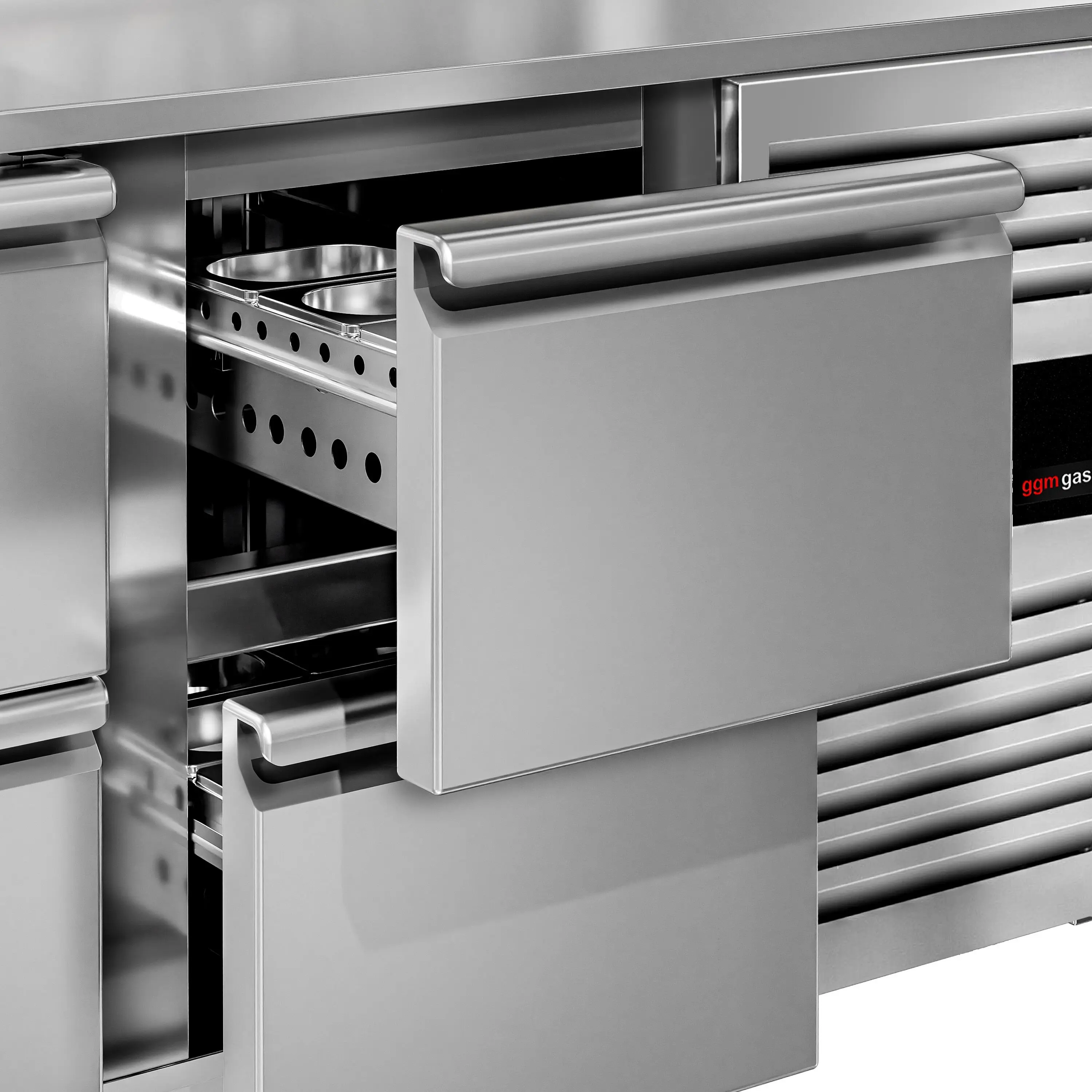 Холодильный стол GGM Gastro KTJ227ND8 (Inox) - 6