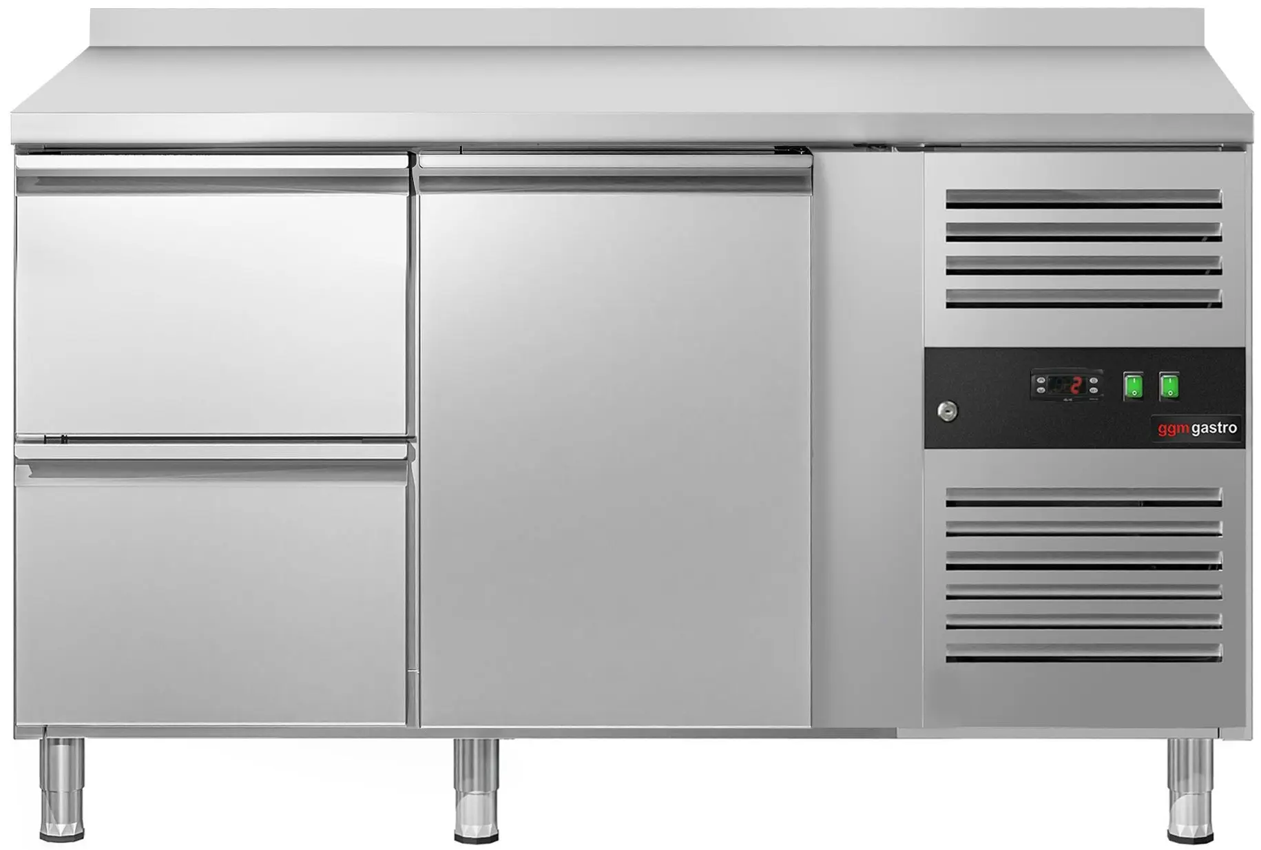 Masa frigorifica GGM Gastro KTS147AND#1T#2S (Inox) - 3
