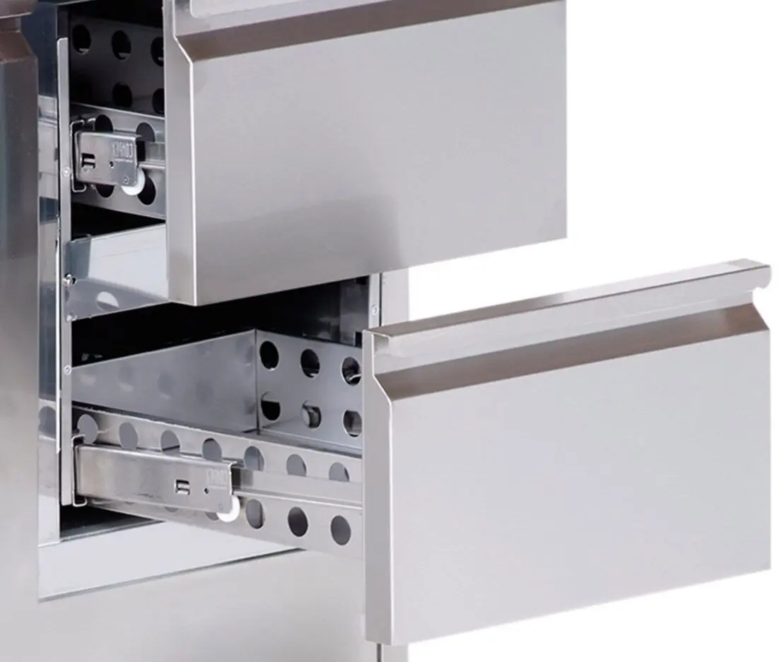 Masa frigorifica GGM Gastro KTS147AND#1T#2S (Inox) - 5