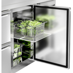 Masa frigorifica GGM Gastro KTS147AND#1T#2S (Inox) Thumb