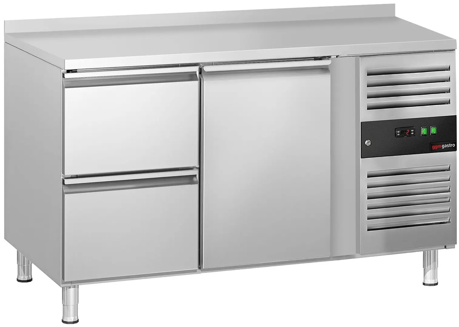 Masa frigorifica GGM Gastro KTS147AND#1T#2S (Inox)