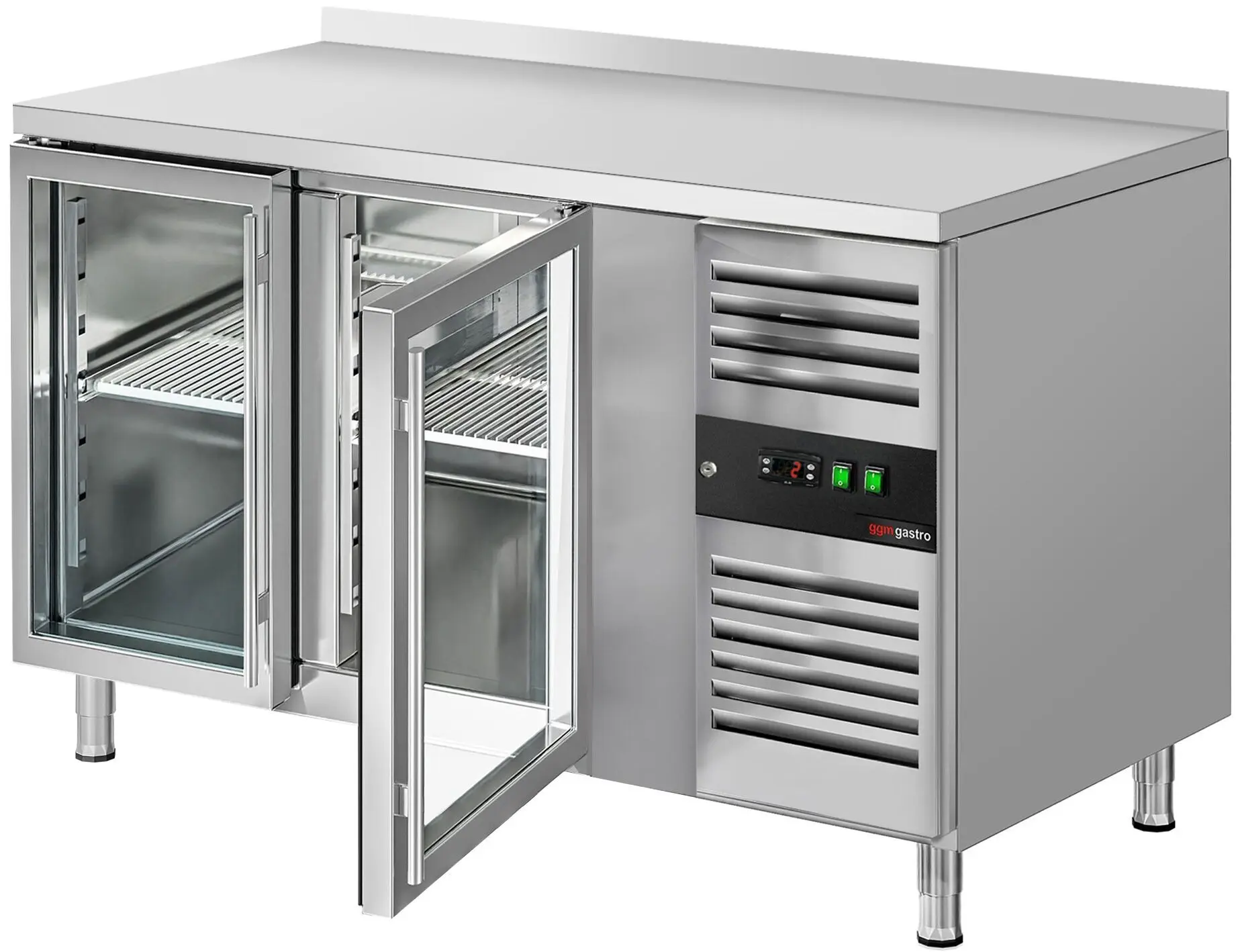 Masa frigorifica GGM Gastro KTS147AND#2G (Inox) - 3