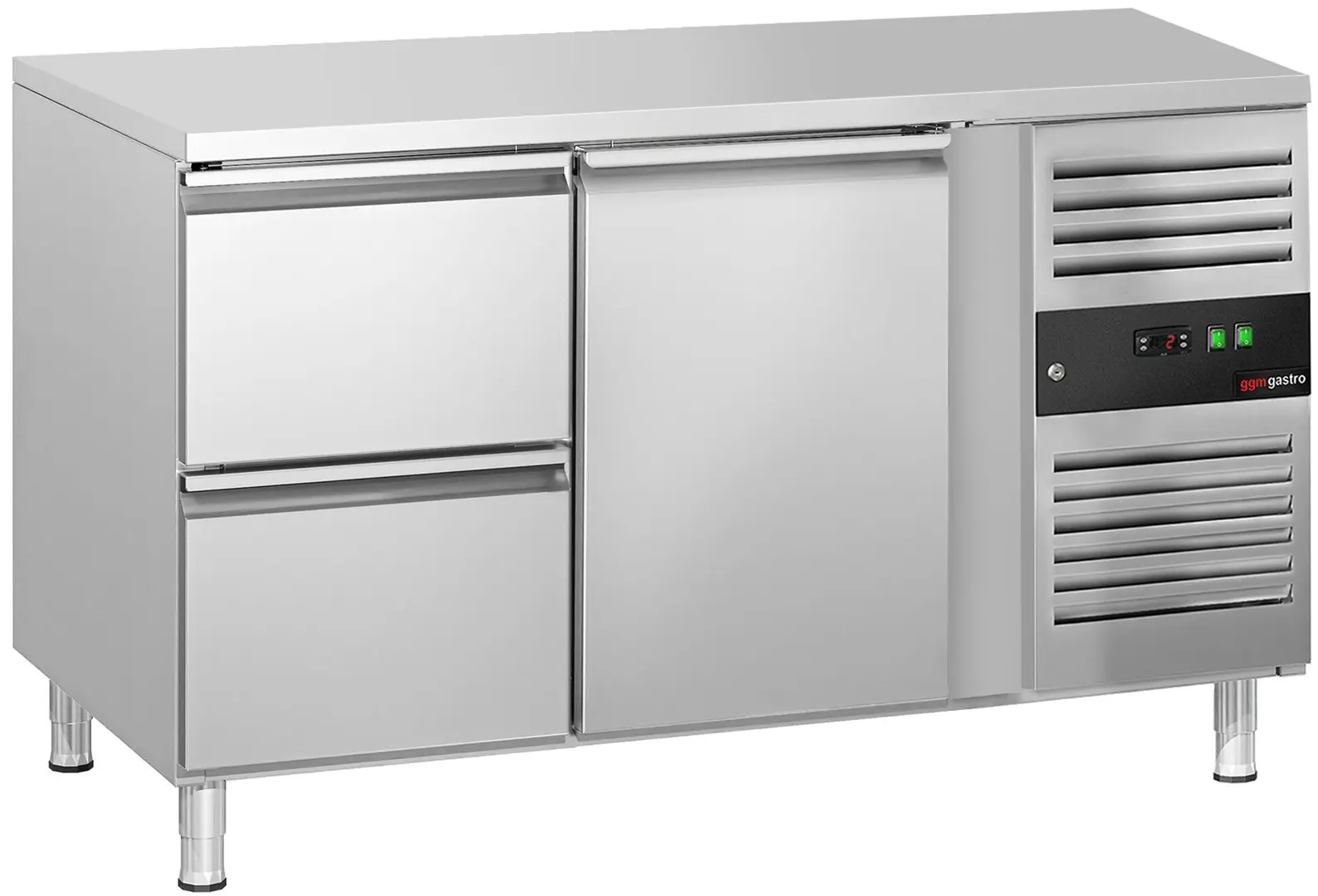 Холодильный стол GGM Gastro KTS147ND#1T#2S (Inox)