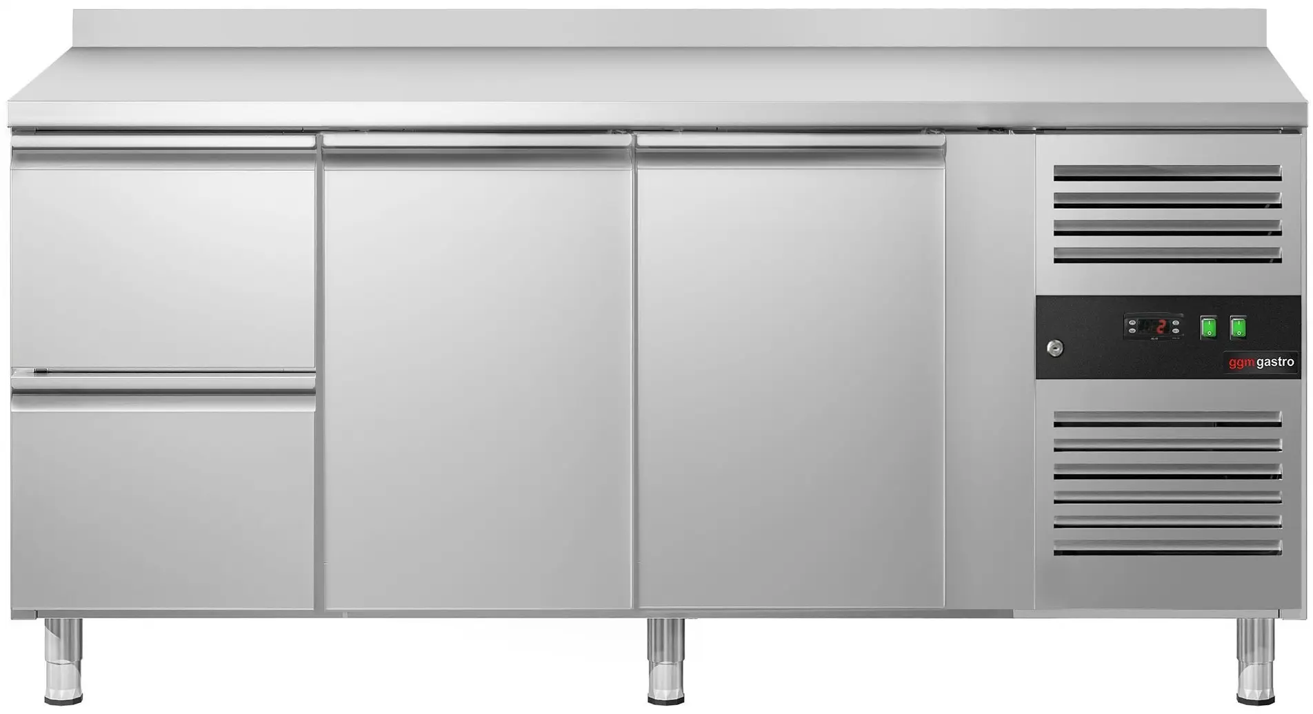 Masa frigorifica GGM Gastro KTS187AND#2T#2S (Inox) - 3