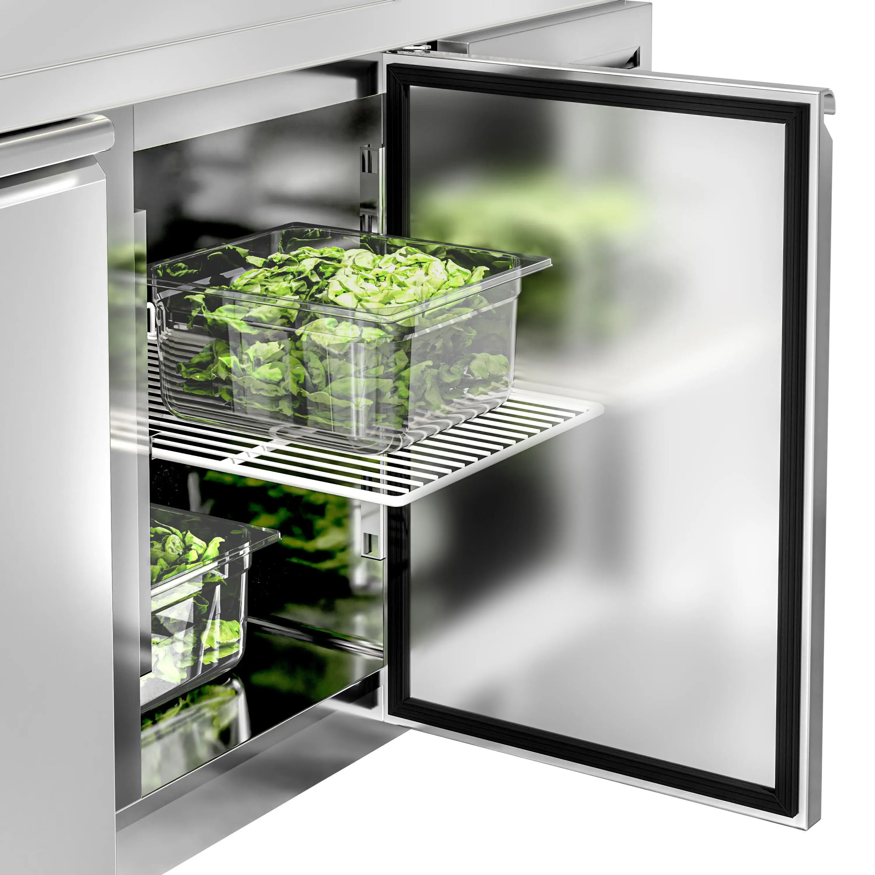 Masa frigorifica GGM Gastro KTS187AND#2T#2S (Inox) - 5