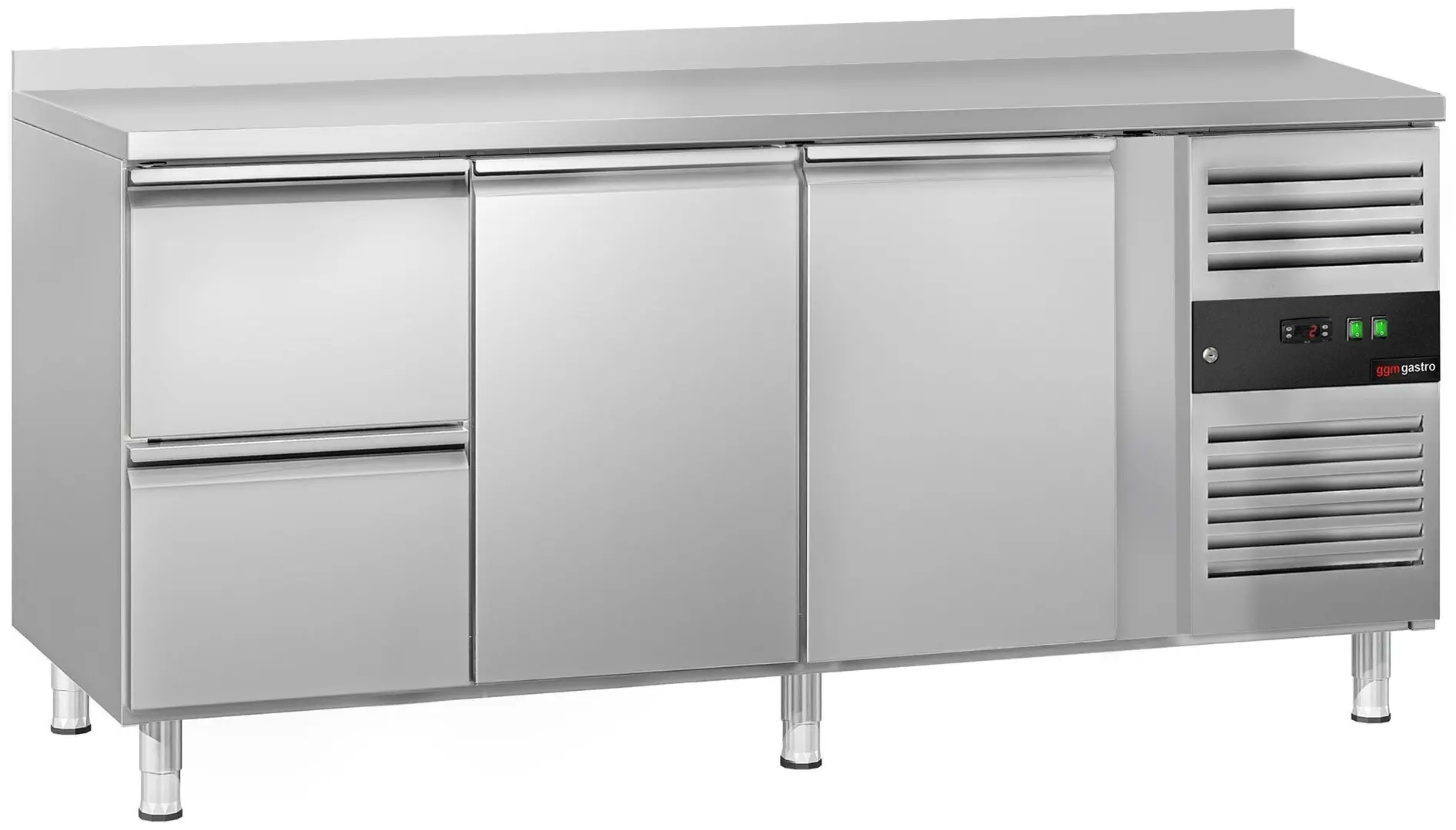 Masa frigorifica GGM Gastro KTS187AND#2T#2S (Inox)