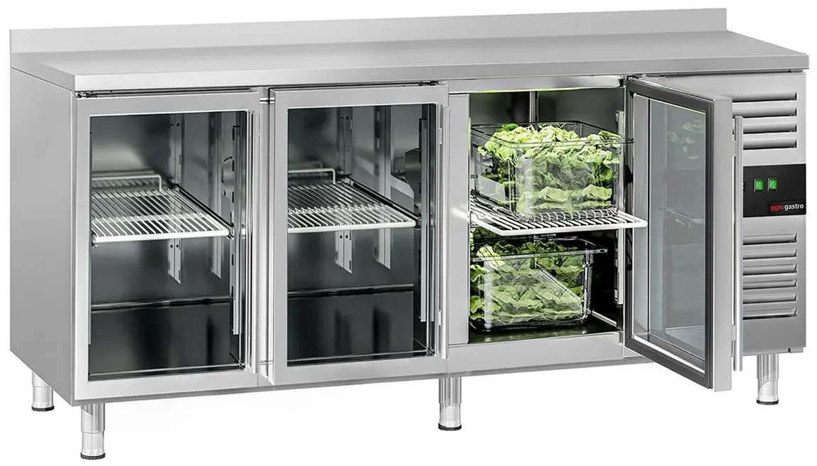 Masa frigorifica GGM Gastro KTS187AND#3G (Inox)