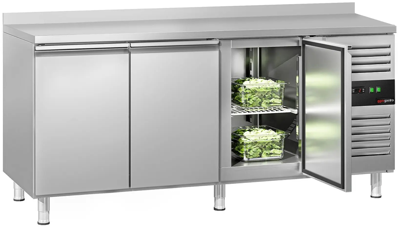 Masa frigorifica GGM Gastro KTS187AND (Inox) - 2