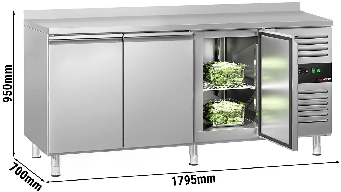Masa frigorifica GGM Gastro KTS187AND (Inox) - 10