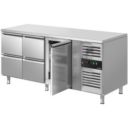 Холодильный стол GGM Gastro KTS187ND#1T#4S (Inox) Thumb