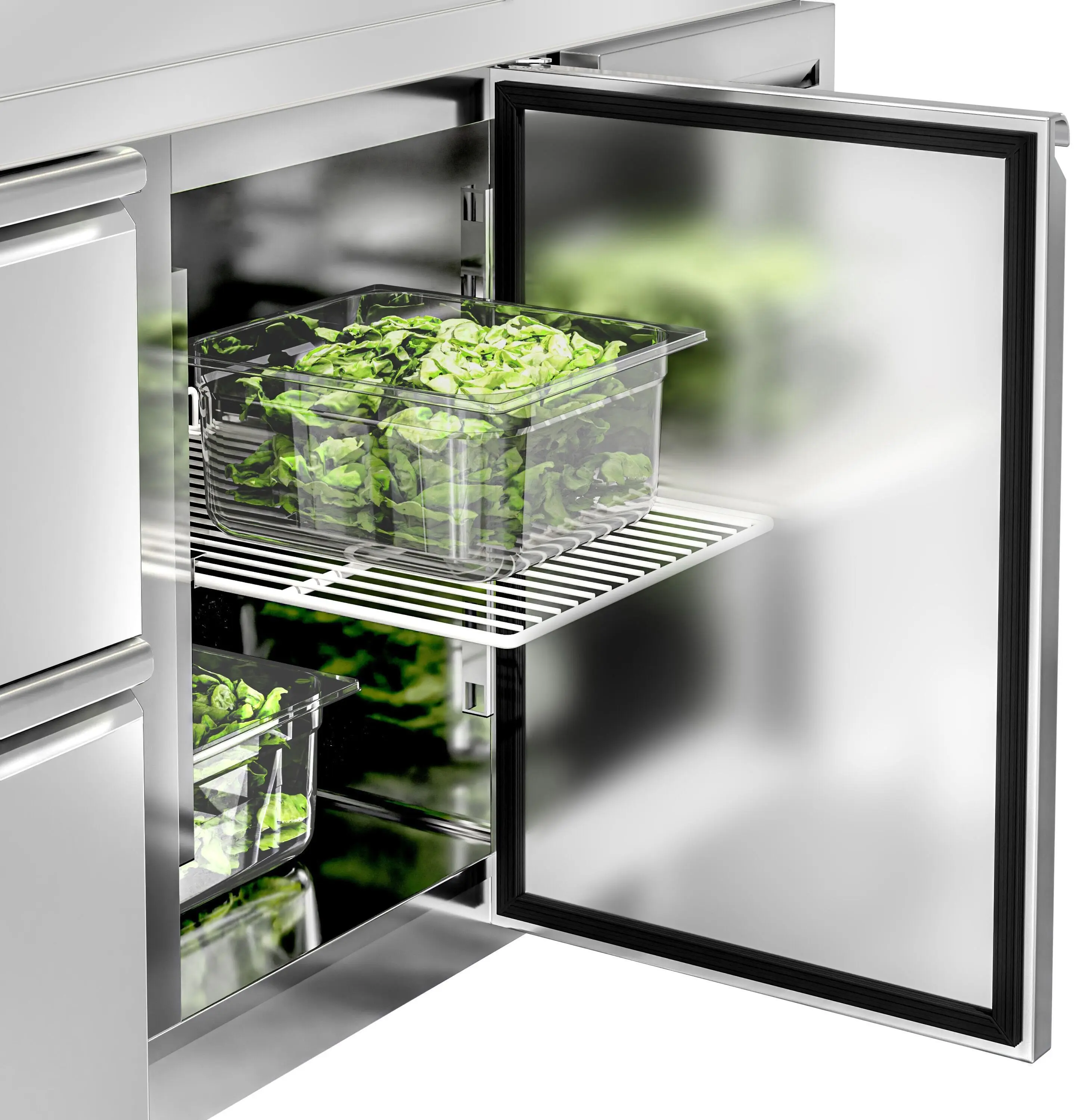 Холодильный стол GGM Gastro KTS187ND#1T#4S (Inox) - 5