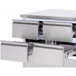 Холодильный стол GGM Gastro KTS187ND#1T#4S (Inox) Thumb