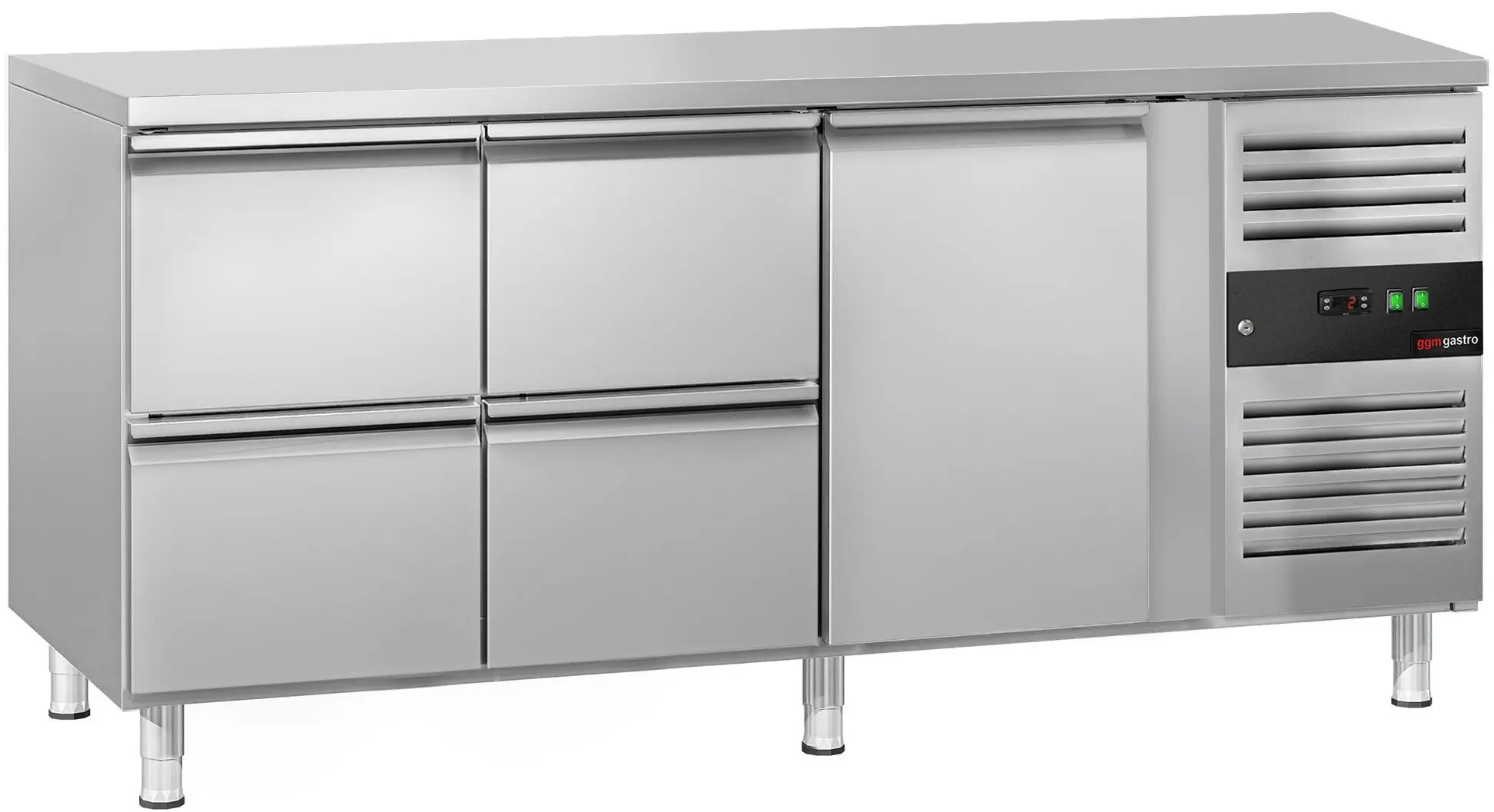 Холодильный стол GGM Gastro KTS187ND#1T#4S (Inox)