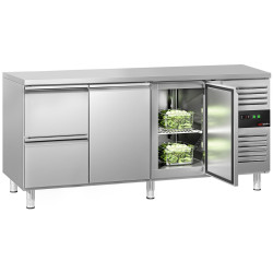 Холодильный стол GGM Gastro KTS187ND#2T#2S (Inox) Thumb