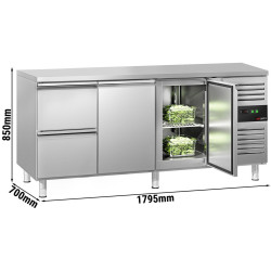 Холодильный стол GGM Gastro KTS187ND#2T#2S (Inox) Thumb