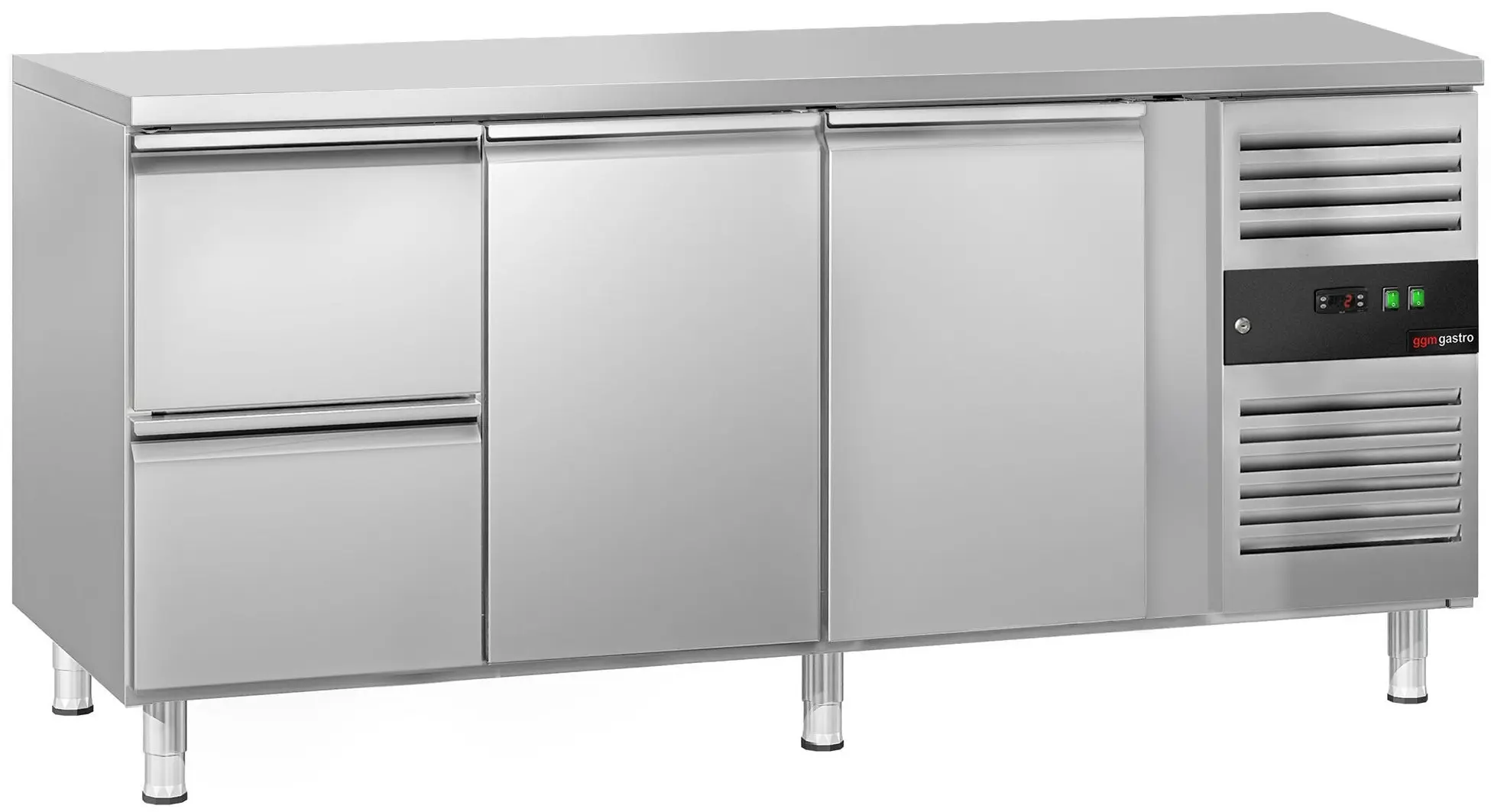 Холодильный стол GGM Gastro KTS187ND#2T#2S (Inox)