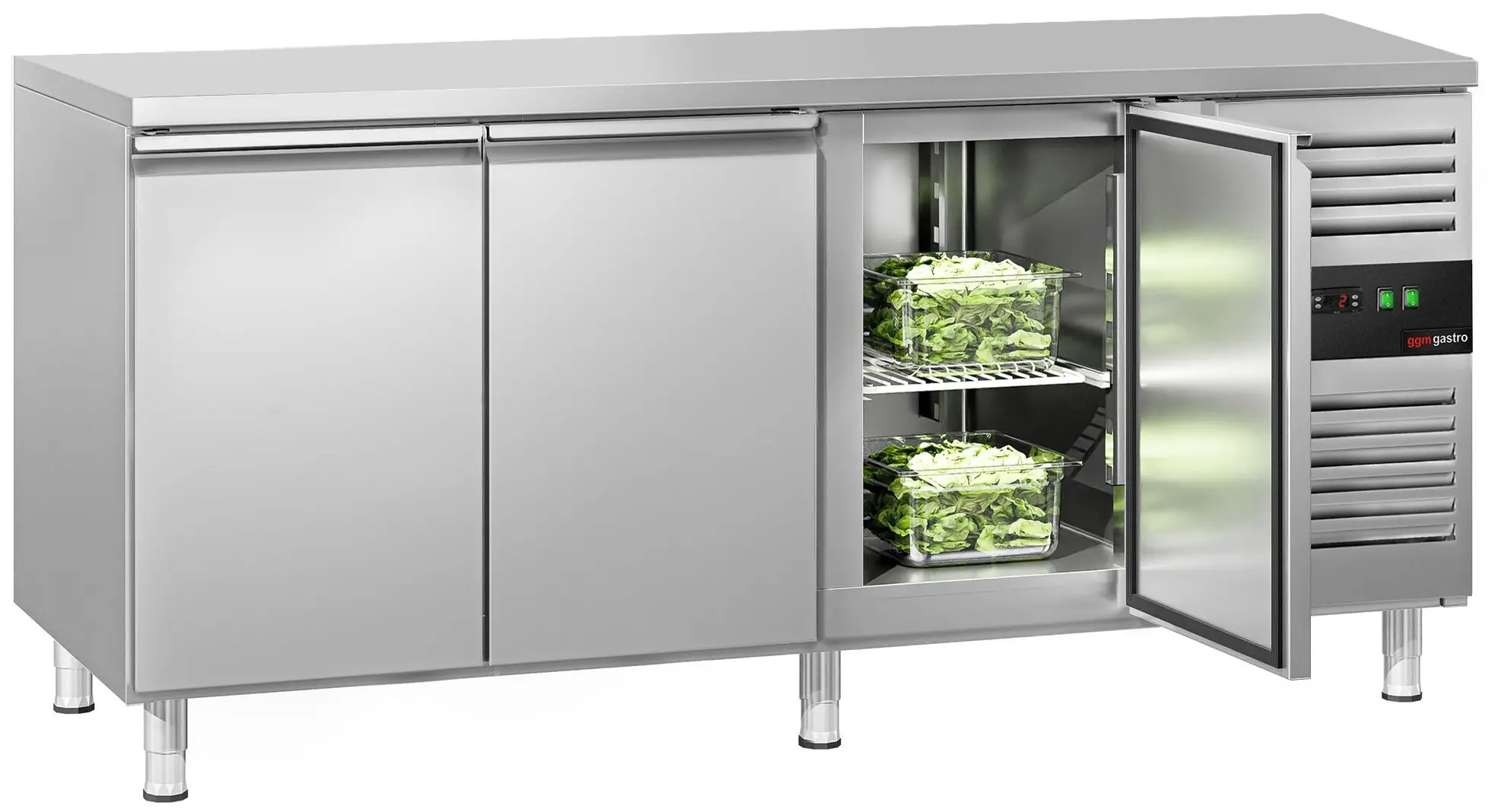 Masa frigorifica GGM Gastro KTS187ND (Inox) - 2