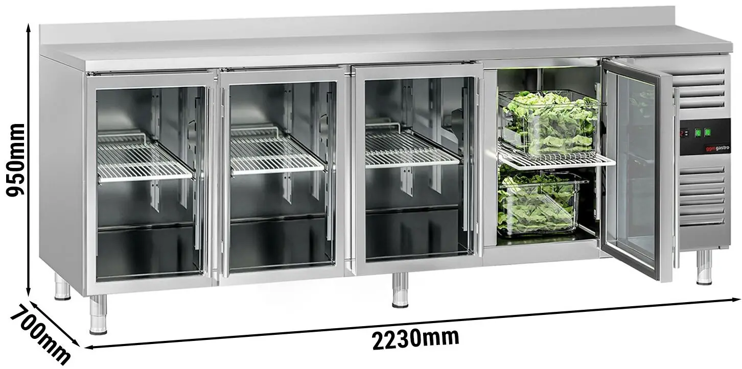 Masa frigorifica GGM Gastro KTS227AND#4G (Inox) - 7
