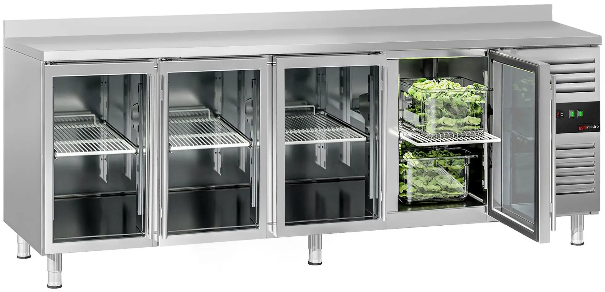 Masa frigorifica GGM Gastro KTS227AND#4G (Inox)
