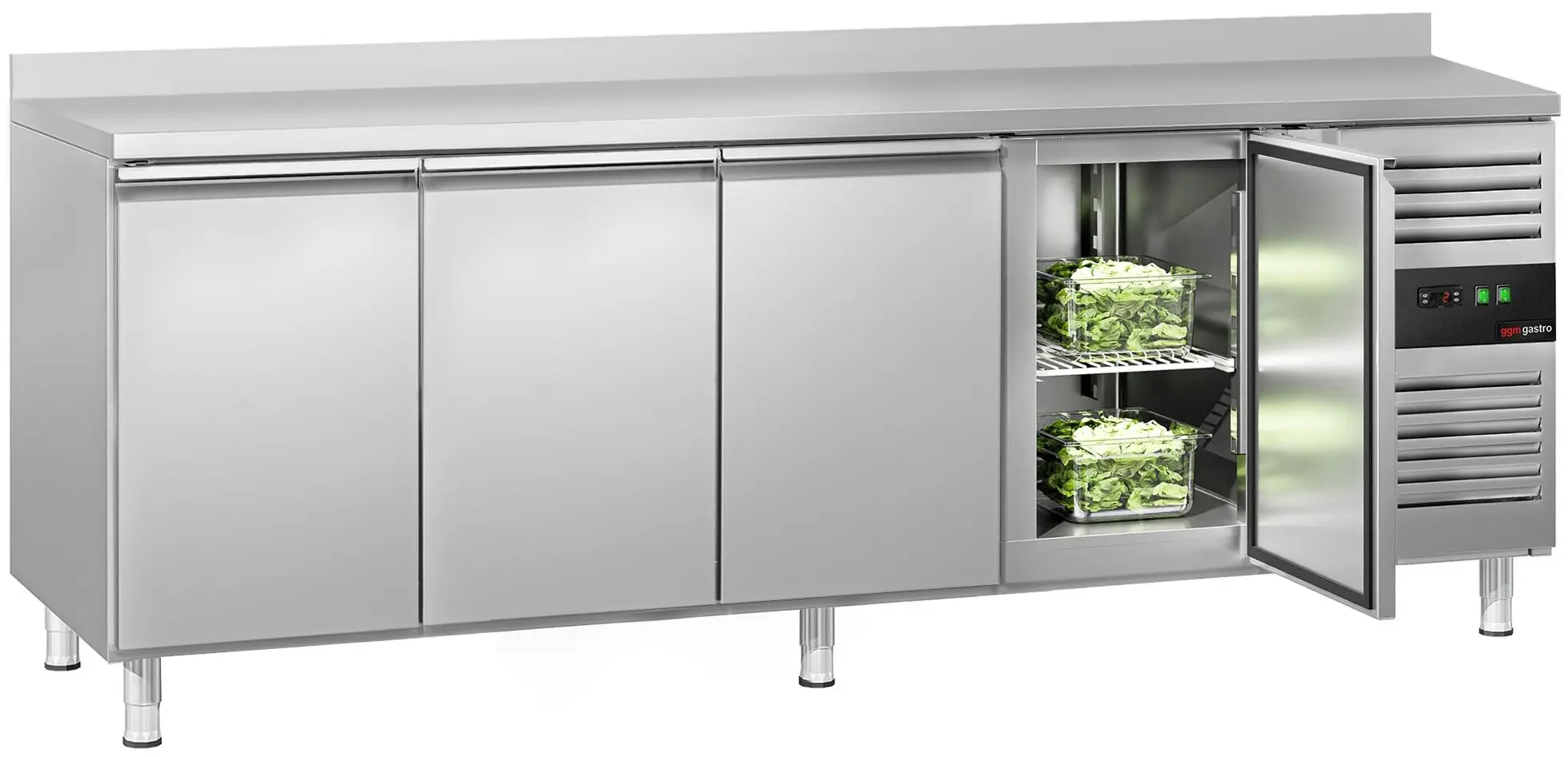 Masa frigorifica GGM Gastro KTS227AND (Inox) - 2